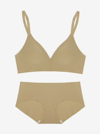 カジュアルランジェリー ヌード 2ピース 大人用ブラ＆パンティセット