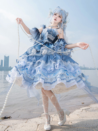YUPBROロリータ洋服 守望誓約 花嫁お茶会CLAロリータ 洋服