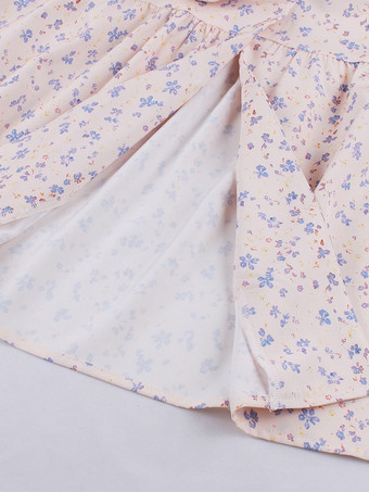 2025年夏にぴったりの、ウエストベルト付きヴィンテージフローラルプリントシャツドレス