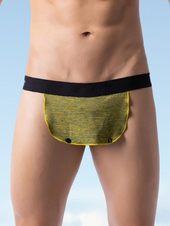 黄緑色下着 ランジェリー メンズランジェリー 男性用 セクシー パンティー Tバック 花柄 1枚 オーバーン メンズランジェリー