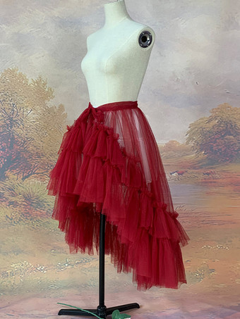 コートトレイン ゴシックロリータ アクセサリー バーガンディ その他 取り外し可能なトレインテール