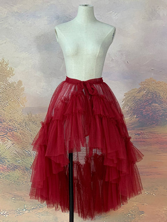 ワインレッド コートトレイン ゴシックロリータ アクセサリー バーガンディ その他 取り外し可能なトレインテール