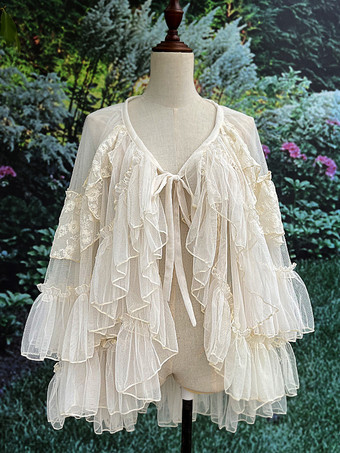 取り外し可能なスイープトレイン スイートロリータアクセサリー ホワイトフリル その他トレインテール