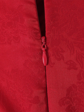 2025年夏向け、アシンメトリーヘムのジャカードミニパーティードレス