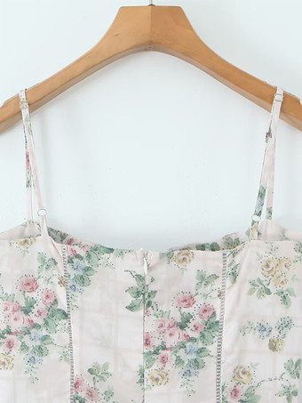 2025年夏のセミフォーマルイベントにぴったりのヴィンテージフローラルマキシスリップドレス