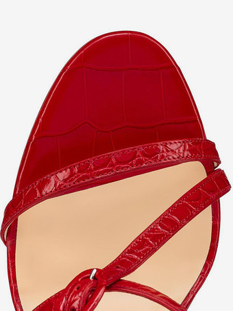 ブラックハイヒールサンダル レディース オープントゥ ストラップ パーティーシューズ