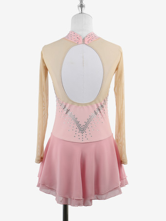 スケートコスチューム 女の子 レディース プロフィギュアスケート競技ドレス タートルネック バレリーナ衣装