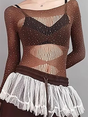 ジャズダンスコスチューム レディース トップス＆パンツセット ダンスウェア パフォーマンス衣装