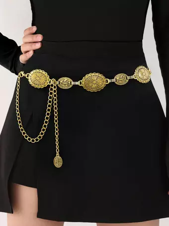 Boho Coin Waist Chain Vintage Belt For Women 2026 - Milanoo.com display picture 2