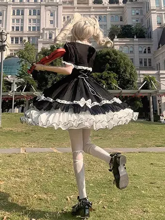 ロリータJSK ヘドレ セット チャイナ風オフショルダレースロリィタJSKセット | Maiden's Rêve