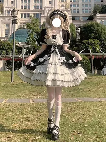 グレー フリル ロリータドレス フリルロリータドレス | Maiden's Rêve
