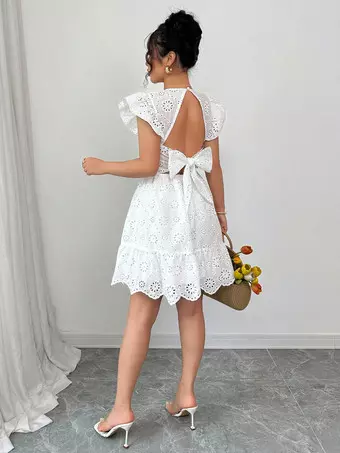 strapless open back dress Black V Neck Chiffon Lace Long Prom Dress Black Evening Dress – shopluu main image 1