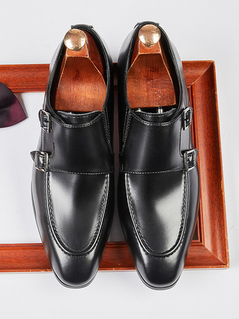 メンズローファー ポインテッドトゥ ブリティッシュ ダブルモンクシューズ メンズ ビジネス フォーマル 本革シューズ