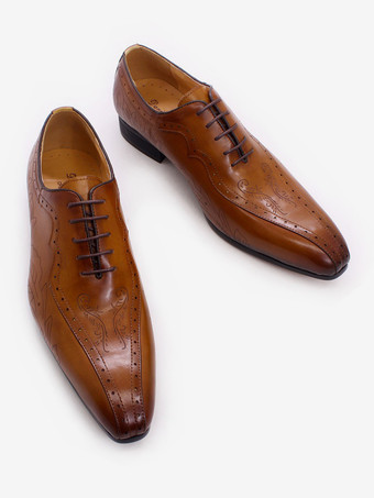 メンズドレスシューズ レースアップ ブローグ 本革 オックスフォード