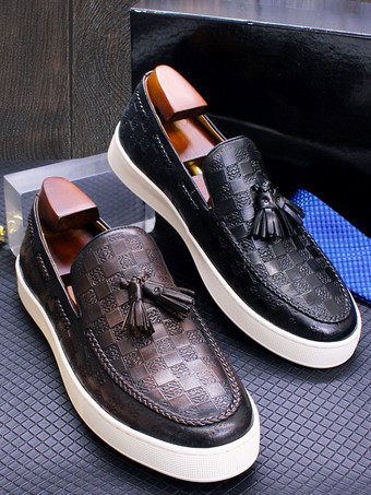 メンズ タッセルローファー 本革 フラットシューズ バンケット パーティー ドレスシューズ