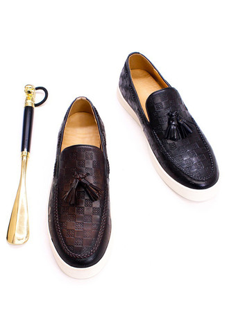 メンズ タッセルローファー 本革 フラットシューズ バンケット パーティー ドレスシューズ