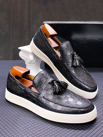 メンズ タッセルローファー 本革 フラットシューズ バンケット パーティー ドレスシューズ