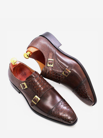 メンズローファー ドレスシューズ 本革 スリッポン ダブルバックル モンクシューズ