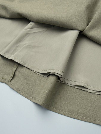 コットン＆リネンのノースリーブクロップトップとミニスカートの2ピースセット（2025年夏カジュアルウェア）