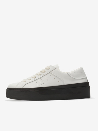 Scarpe da ginnastica da skate bianche da donna con punta tonda e lacci scarpe casual da donna
