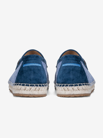 メンズ スリッポン ローファー 編み込みロープソール エスパドリーユ