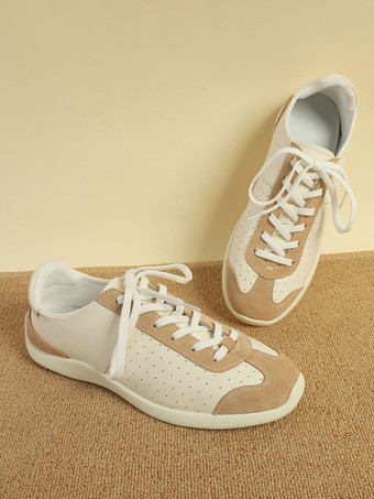 ユニセックス カジュアルスニーカー 通気性 レースアップ ドイツ軍トレーナー