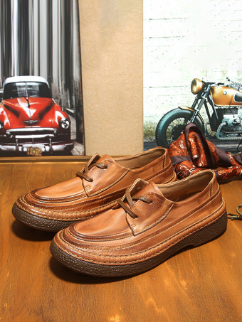 メンズ ダービー レトロ ビジネス ブリティッシュ ラウンドトゥ レースアップ フォーマルドレス 本革シューズ