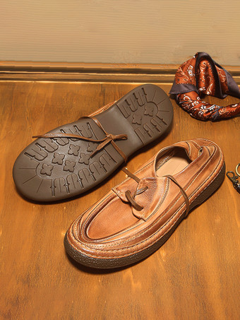 メンズ ダービー レトロ ビジネス ブリティッシュ ラウンドトゥ レースアップ フォーマルドレス 本革シューズ