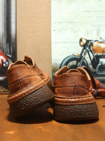 メンズ ダービー レトロ ビジネス ブリティッシュ ラウンドトゥ レースアップ フォーマルドレス 本革シューズ