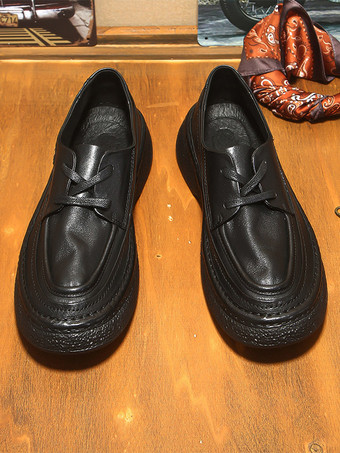 メンズ ダービー レトロ ビジネス ブリティッシュ ラウンドトゥ レースアップ フォーマルドレス 本革シューズ