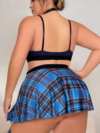 セクシーコスチューム スクールガール レディース トップス Tバックスカート レッグウォーマーセット