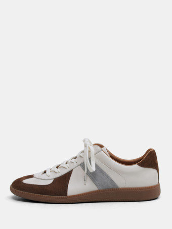 ホワイト メンズ カジュアルスニーカー GAT 軽量で快適なスケートボードシューズ ドイツ軍トレーナー