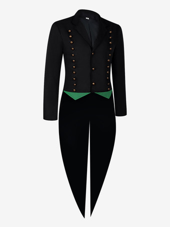 男性用ゴシックビクトリアン燕尾服 中世スチームパンク風フォーマルコート エレガントなタキシードジャケット