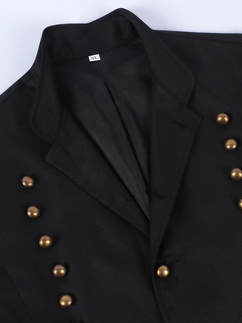 男性用ゴシックビクトリアン燕尾服 中世スチームパンク風フォーマルコート エレガントなタキシードジャケット