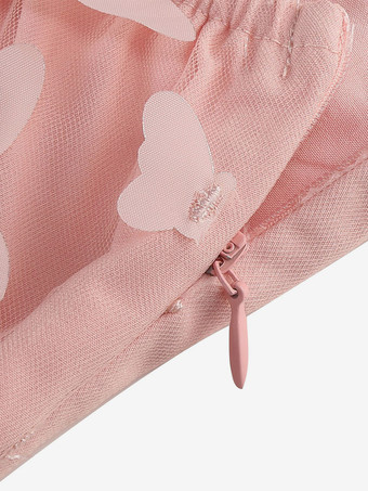 2025年夏にぴったりの、3DフローラルアップリケとVネックのノースリーブミディ丈ヴィンテージドレス