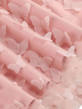 2025年夏にぴったりの、3DフローラルアップリケとVネックのノースリーブミディ丈ヴィンテージドレス