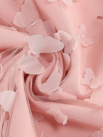 2025年夏にぴったりの、3DフローラルアップリケとVネックのノースリーブミディ丈ヴィンテージドレス