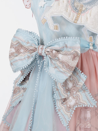 スイートロリータJSKドレス、かわいいプリンセスティアードフリルサンドレス、ピンク、キュートカジュアルロリータ