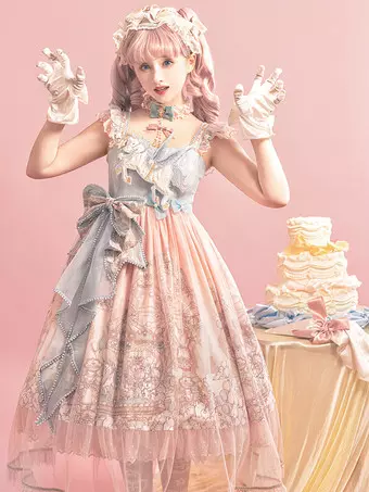 アンドロミオ ロリータドレス ピンク フリル JSK アンドロミオ ロリータドレス ピンク フリル JSK アンドロミオ