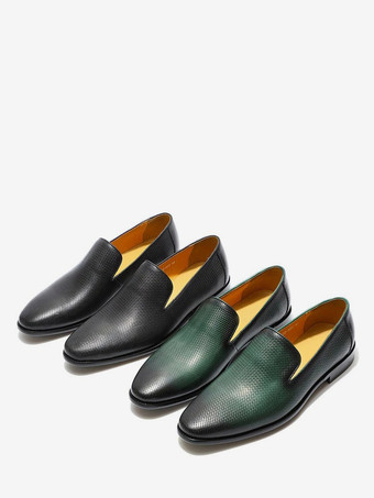 メンズ スリッポン ローファー 編み込みレザー ビジネスシューズ フォーマル オフィスシューズ 男性用