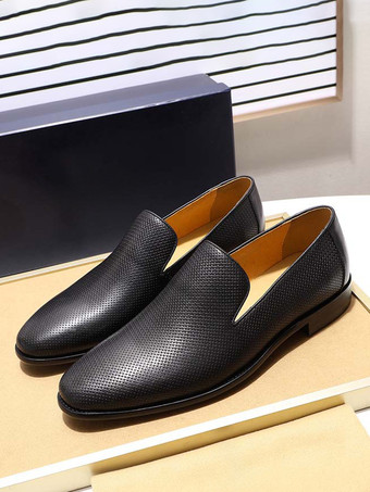 メンズ スリッポン ローファー 編み込みレザー ビジネスシューズ フォーマル オフィスシューズ 男性用