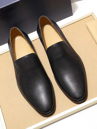 メンズ スリッポン ローファー 編み込みレザー ビジネスシューズ フォーマル オフィスシューズ 男性用