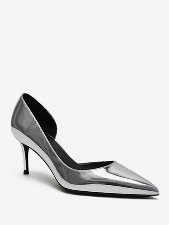 レディースハイヒール ポインテッドトゥ スティレットヒール ドレスシューズ