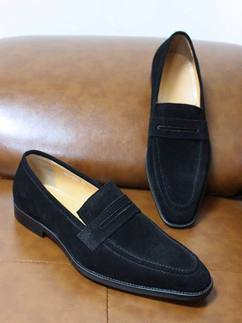 メンズ ペニーローファー スリッポン カジュアル スエードシューズ ソフト 通気性 レザー 快適 レイジーシューズ