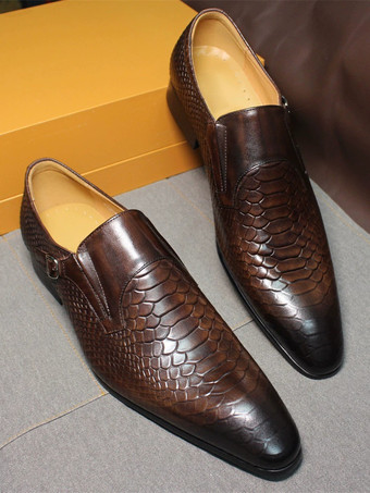 メンズ スリッポン ローファー ヴィンテージ風 本革 ビジネスフォーマルシューズ キャップトゥ ドレスシューズ