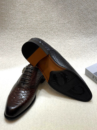 Scarpe eleganti da uomo scarpe da ufficio business in pelle stampata serpente alla moda