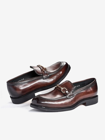 メンズ ホースビットローファー 本革 スリッポン ビジネス ドレスシューズ