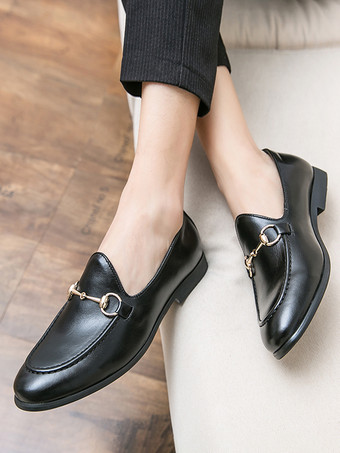 メンズ ビットローファー ビジネスカジュアル スリッポン 通気性 ポインテッドトゥ レザーシューズ