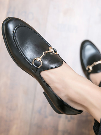 メンズ ビットローファー ビジネスカジュアル スリッポン 通気性 ポインテッドトゥ レザーシューズ