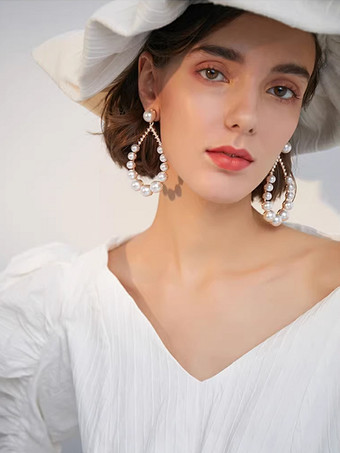 ブライダルイヤリング レディース メタルピアス ブライダルジュエリー